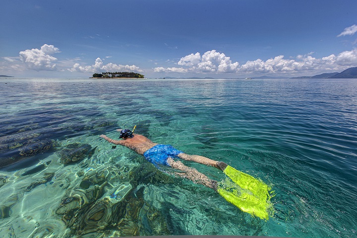 Snorkelling in the Maldives