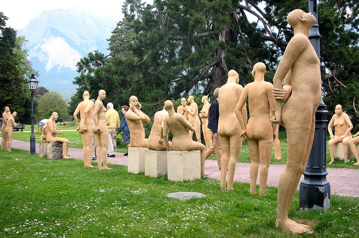 Скульптуры в Бад Рагац, фото Kecko
