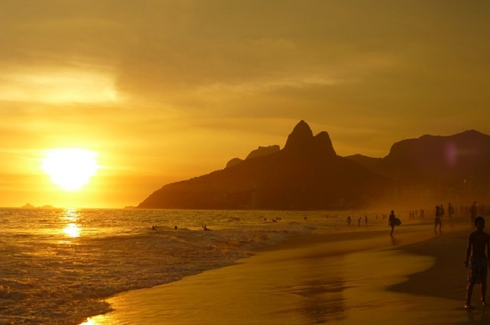 Бразильский пляж Ипанема, фото eacuna