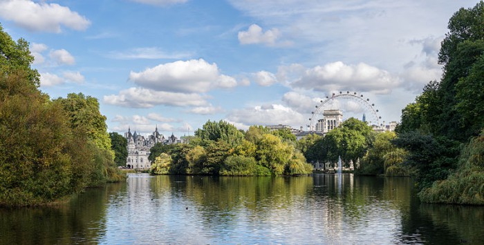 Пейзаж Сент-Джеймс-парка, Лондон, фото Colin