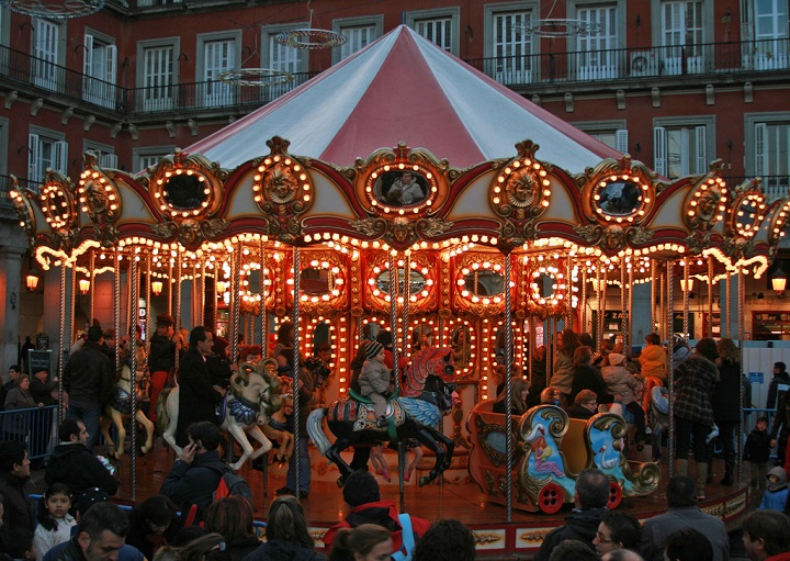 Рождественская ярмарка в  Мадриде