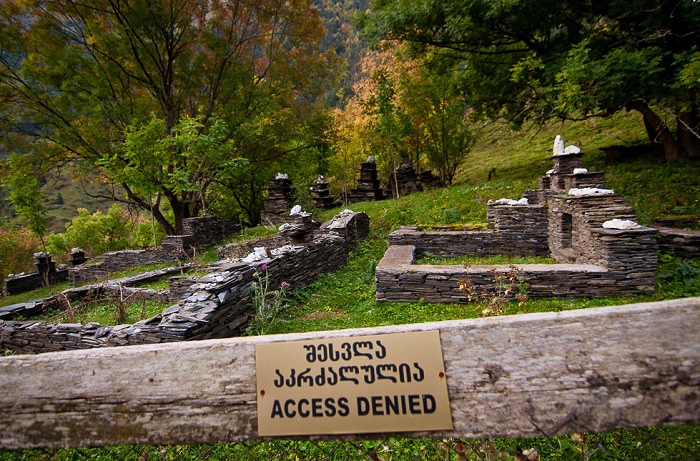 Кладбище в Грузии