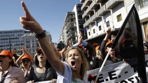 Из-за забастовки в Греции не работают больницы, тюрьмы и госучреждения