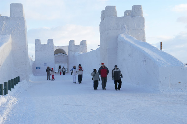 Снежная крепость в Лапландии